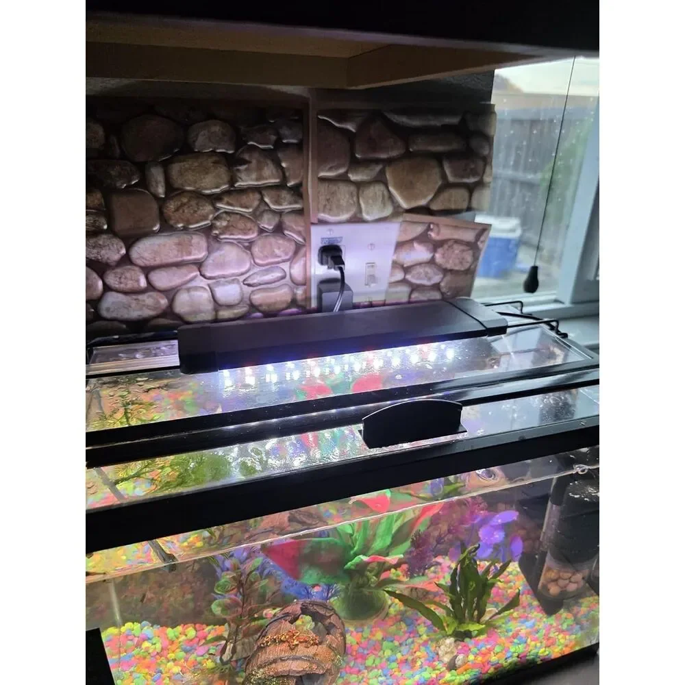 11W Aquarium LED Light for 12 to 18 Inch Fish Tanks Extendable Fish Tank Light